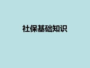 社保基礎(chǔ)知識